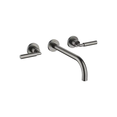 TARA Wall-mounted basin mixer without pop-up waste - Brushed Dark Platinum - 36 717 882-99 0010