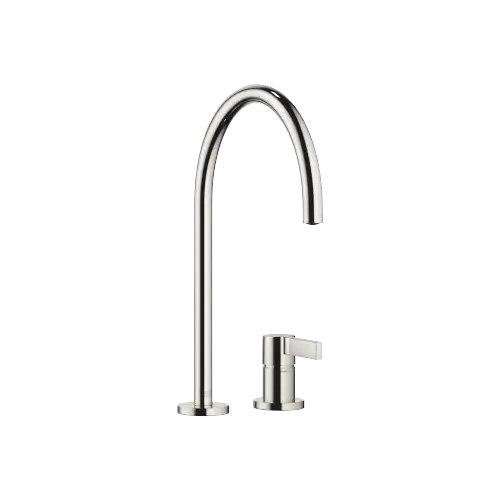 TARA ULTRA Miscelatore monocomando a due fori con rosette separate - Platinato - 32 815 875-08
