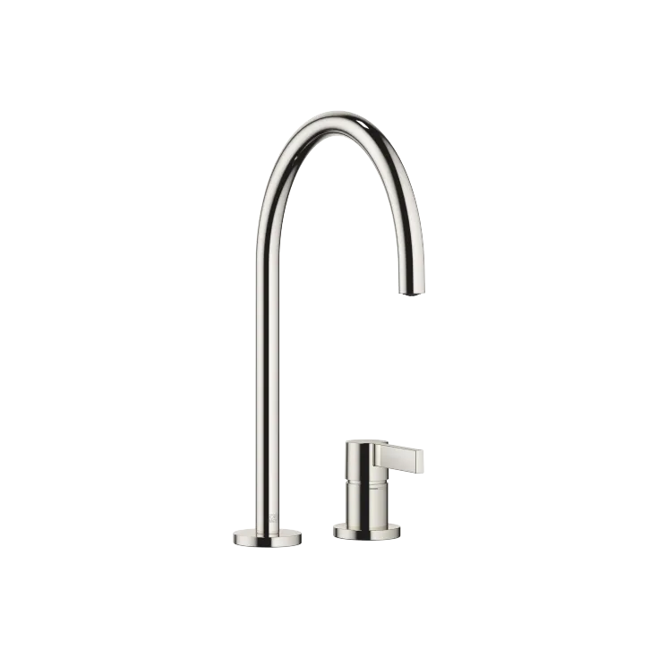 TARA ULTRA Miscelatore monocomando a due fori con rosette separate - Platinato - 32 815 875-08