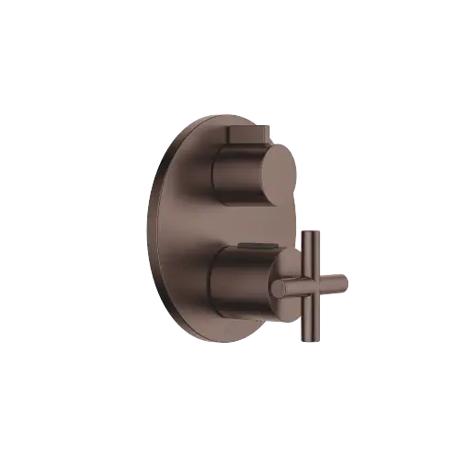 TARA Concealed thermostat with one function volume control - Brushed Dark Bronze (PVD) - 36 425 892-43