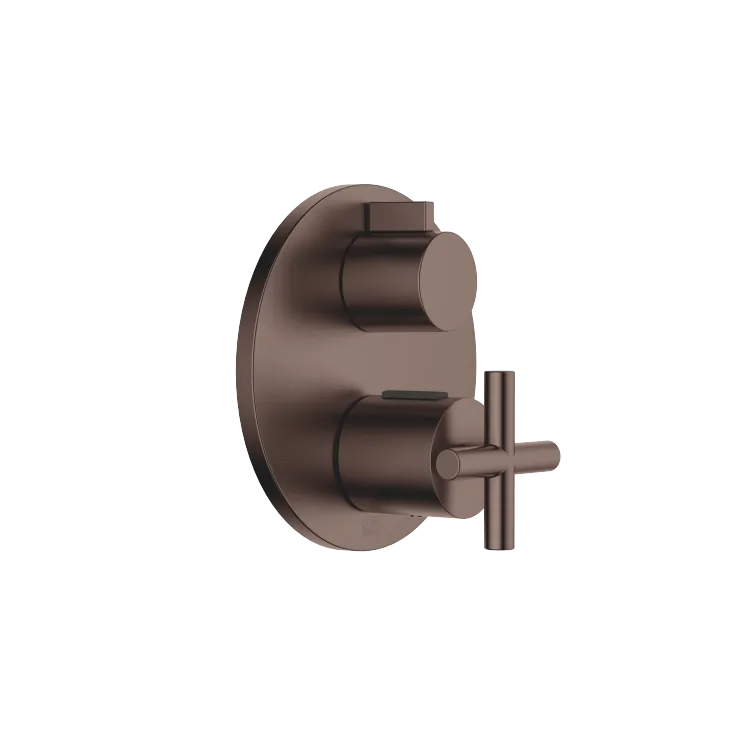 TARA Concealed thermostat with one function volume control - Brushed Dark Bronze (PVD) - 36 425 892-43