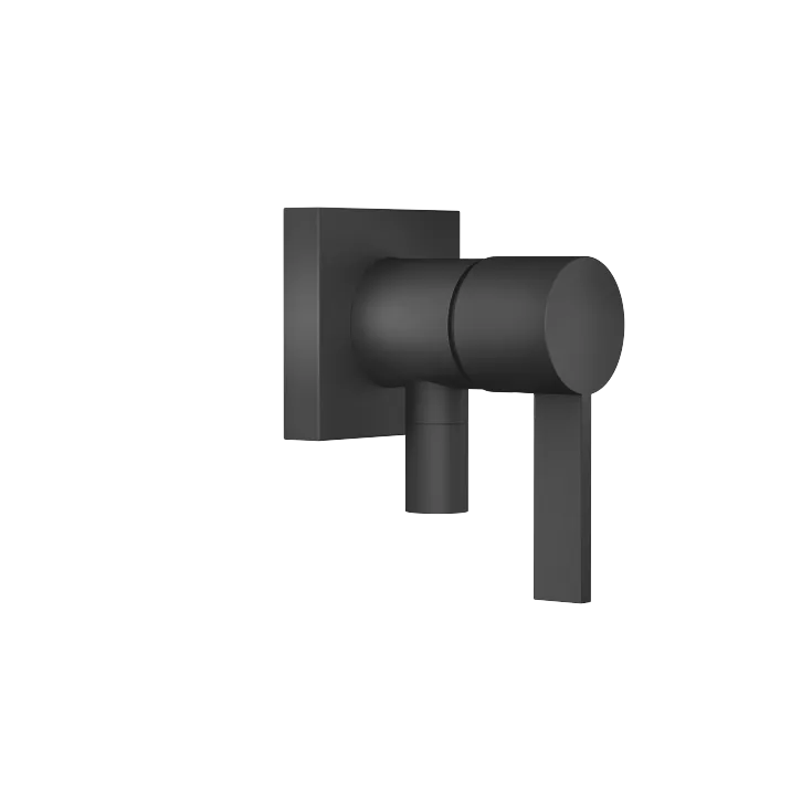 Concealed single-lever mixer with cover plate with integrated shower connection - Matte Black - 36 046 970-33