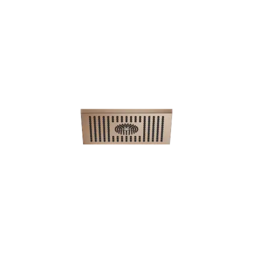 Soffione a pioggia per collegamento a soffitto con luce 300 x 240 mm - Bronzo spazzolato (PVD) - 28 042 980-42
