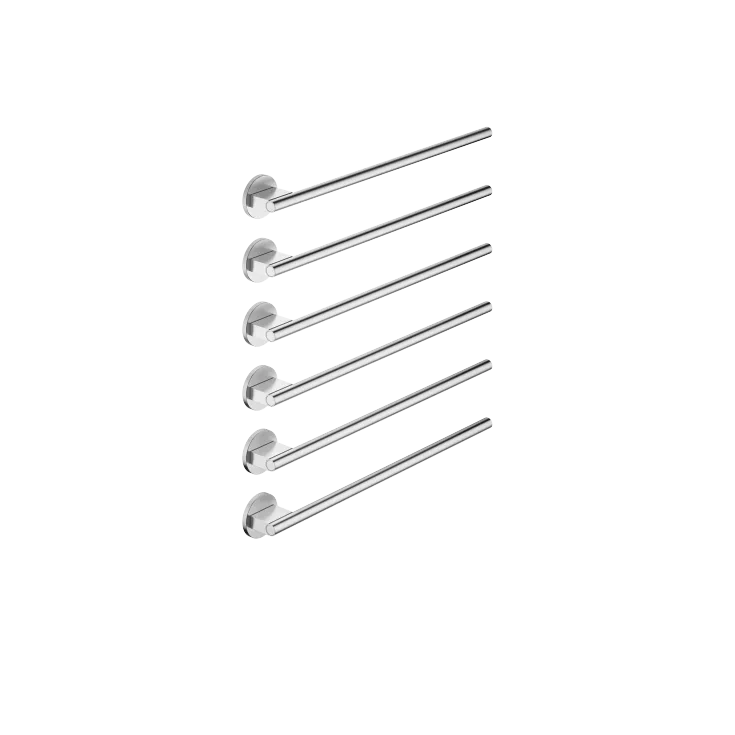 Towel warmer , 6-fold , projection right , without control element - Brushed Chrome - 83 316 979-93
