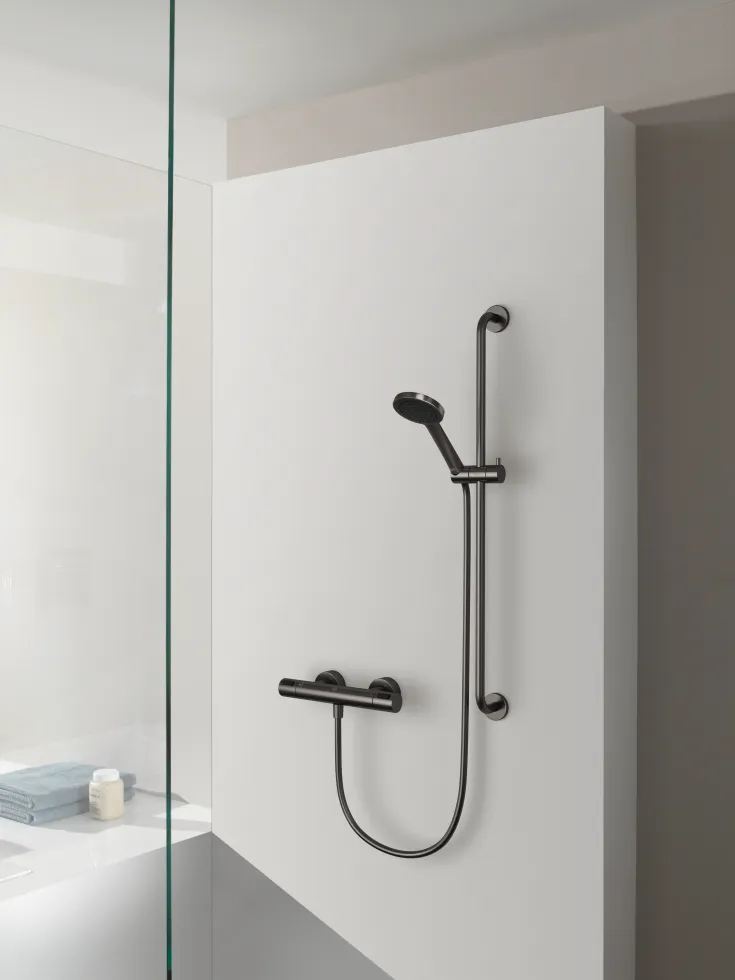 Refined shower set_Dark Platinum Matt