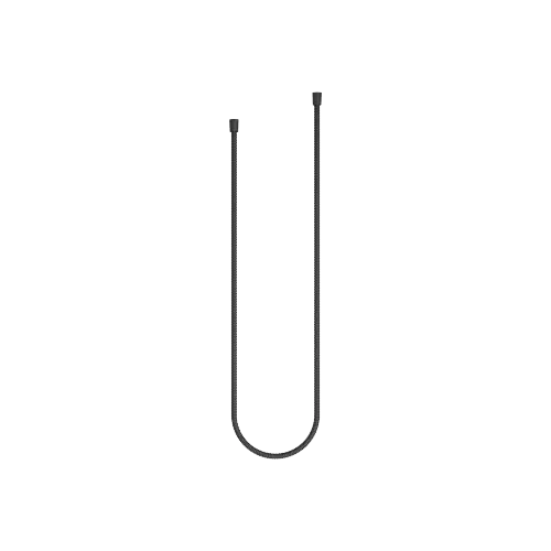 Flexible métallique de douche 1/2" x 1/2" x 1750 mm - Noir mat - 28 204 970-33