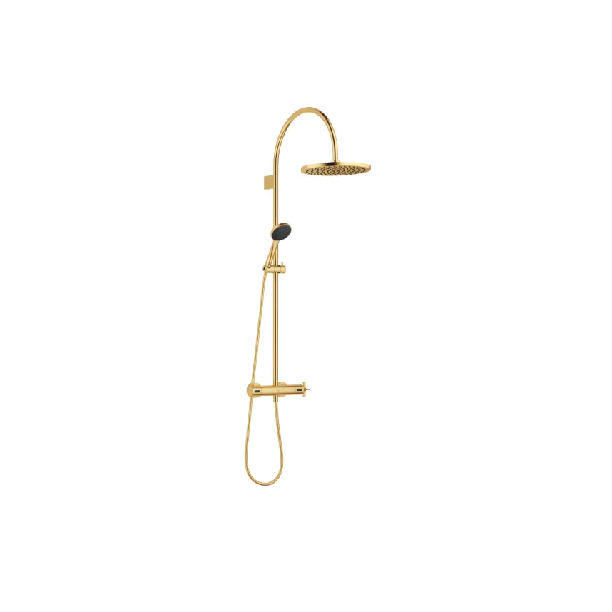 Brushed Durabrass (23kt Gold) Shower faucets Shower pipe