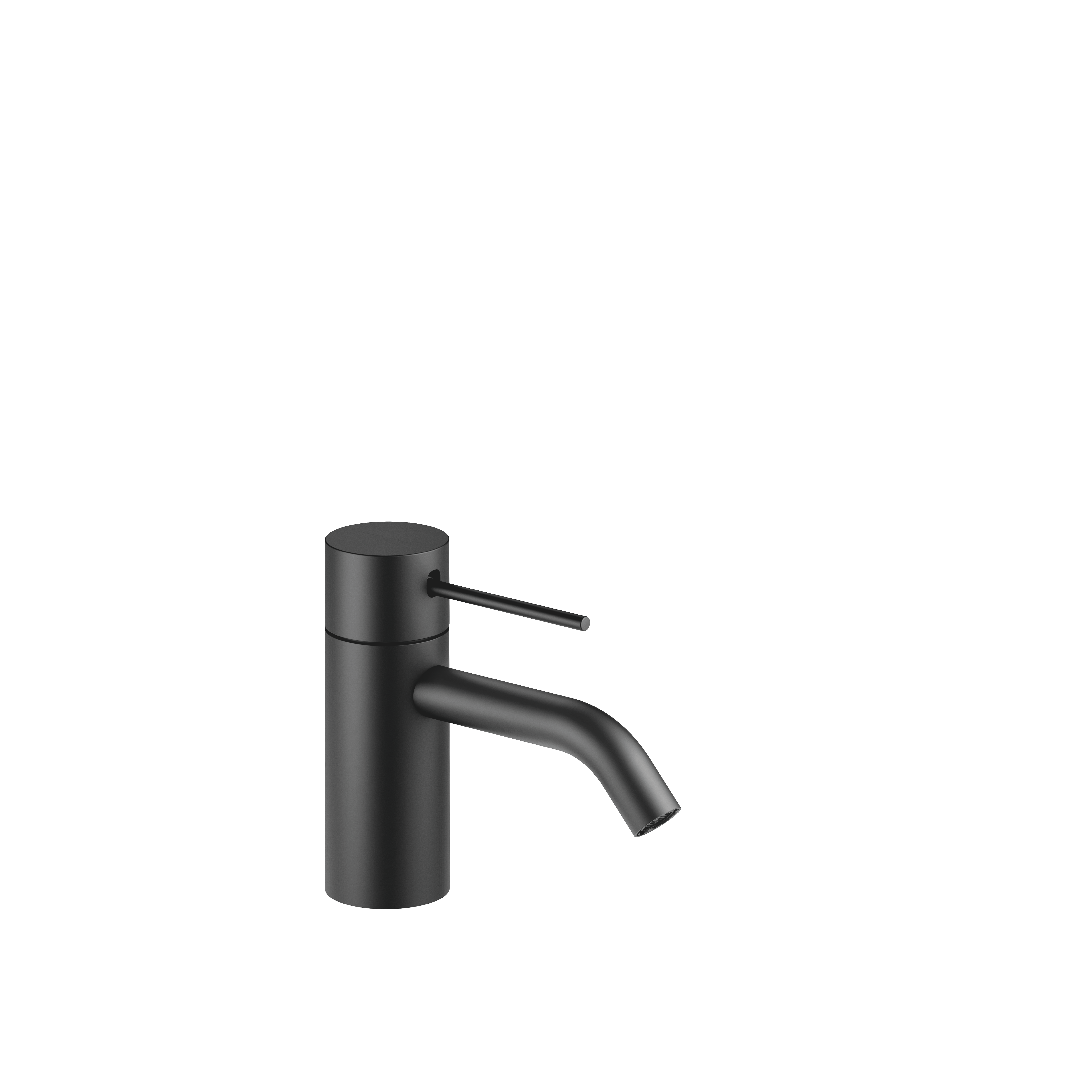 META Matte faucets: SLIM mixer Washstand basin without pop-up Black META waste Single-lever
