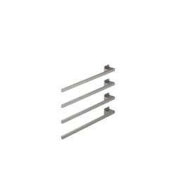 Towel warmer , 4-fold , projection left , without control element - Brushed Dark Platinum - 83 304 980-99