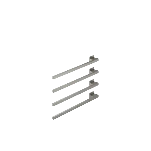 Towel warmer , 4-fold , projection left , without control element - Brushed Dark Platinum - 83 304 980-99