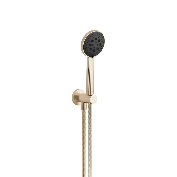 Gruppo doccetta con flessibile con supporto doccia integrato FlowReduce - Champagne spazzolato (Oro 22k) - 27 813 660-46 0010