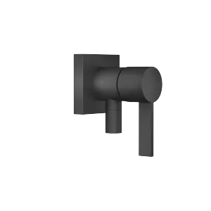 Miscelatore monocomando incasso con piastra di copertura con attacco doccia incluso - Nero opaco - 36 045 970-33