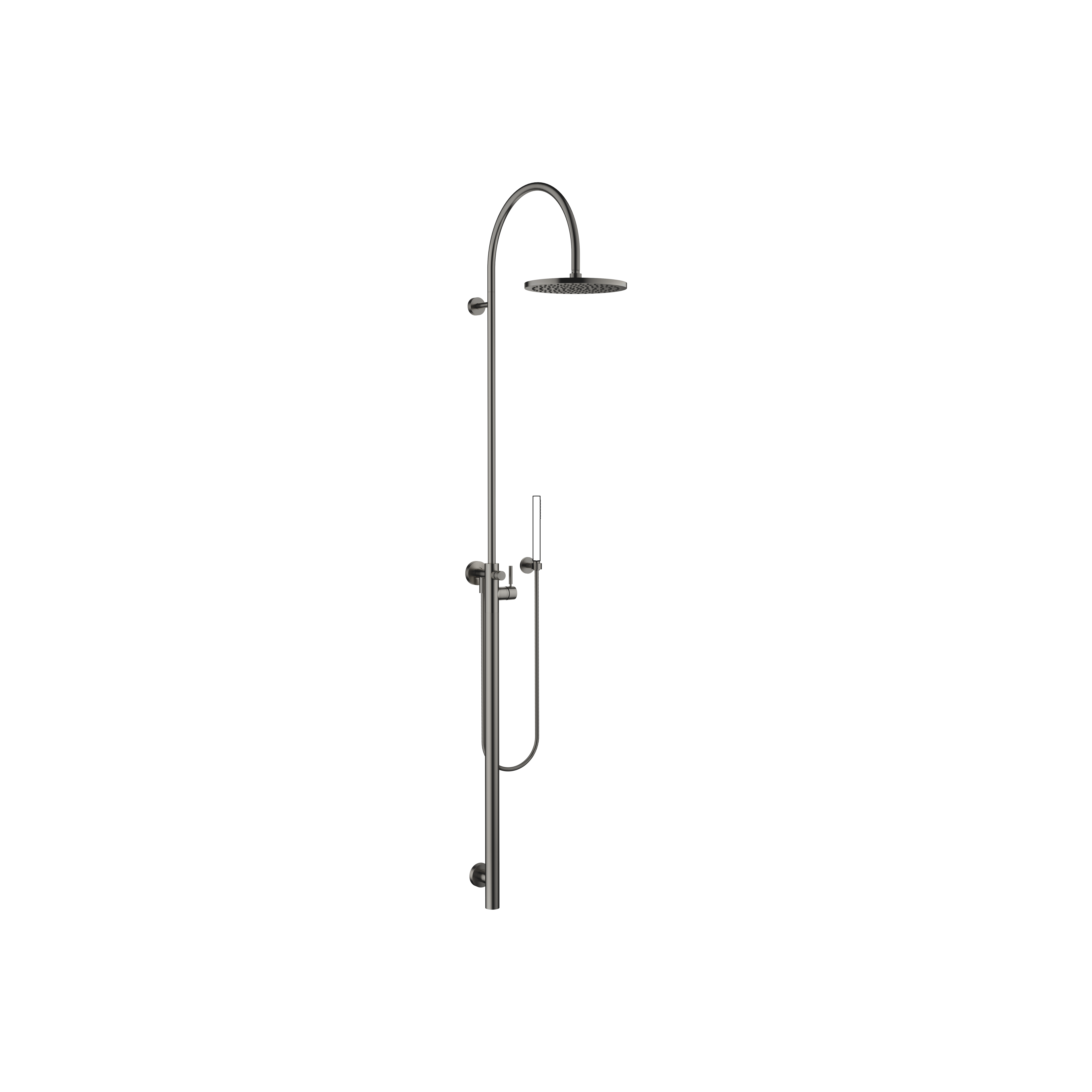 SERIES SPECIFIC Brushed Dark Platinum : Shower system with single-lever ...