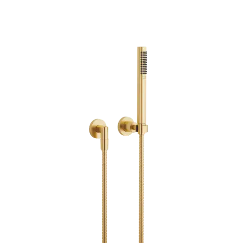 TARA Hand shower set with individual rosettes FlowReduce - Brushed Durabrass (23kt Gold) - 27 802 892-28 0010