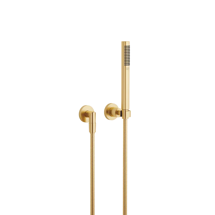 TARA Hand shower set with individual rosettes FlowReduce - Brushed Durabrass (23kt Gold) - 27 802 892-28 0010
