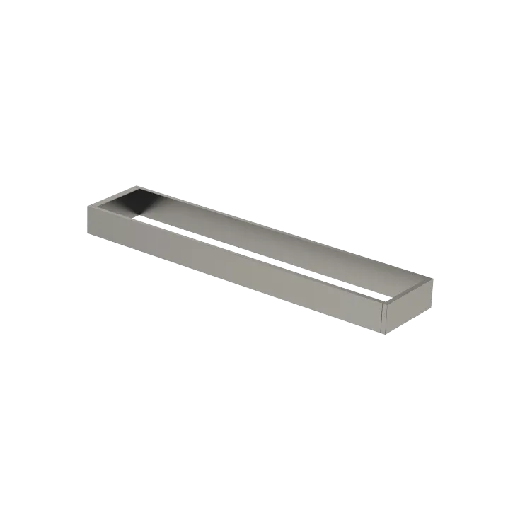Towel bar in two parts non-swivel - Brushed Dark Platinum - 83 210 780-99
