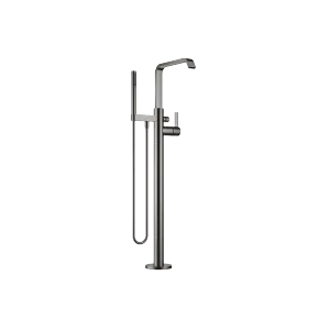 IMO Single-lever bath mixer with stand pipe for free-standing assembly with hand shower set - Dark Chrome - 25 863 671-19