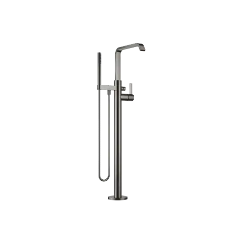 IMO Single-lever tub mixer with stand pipe for freestanding installation with hand shower set - Dark Chrome - 25 863 671-19