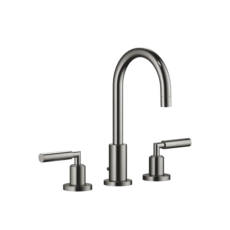 TARA Three-hole basin mixer with pop-up waste - Dark Chrome - 20 710 882-19