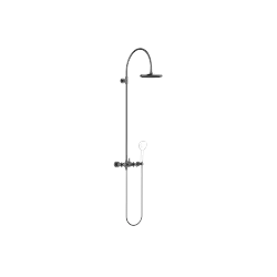 TARA Colonne de douche avec mélangeur de douche sans douchette FlowReduce 220 mm - Dark Platinum brossé - 26 632 892-99