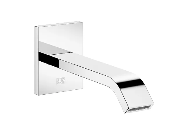 IMO Wall-mounted basin spout without pop-up waste - Brushed Platinum - 13 800 671-06 0010