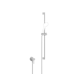 Concealed single-lever mixer with integrated shower connection with shower set without hand shower - Brushed Chrome - 36 013 660-93