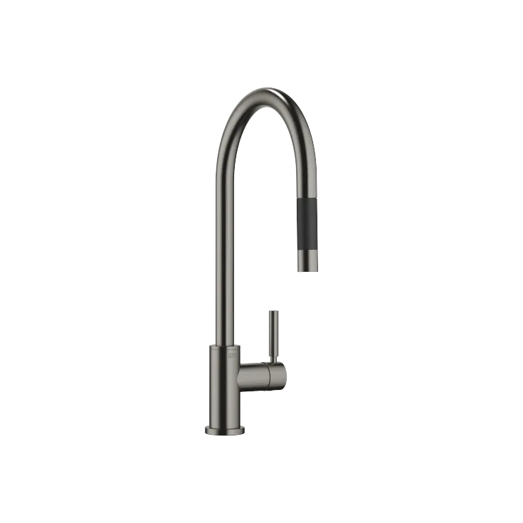 TARA Single-lever mixer Pull-down with spray function - Brushed Dark Platinum - 33 870 888-99 0010