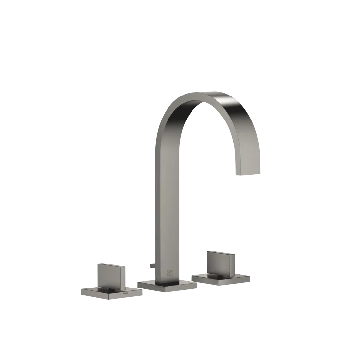 MEM Three-hole basin mixer with pop-up waste - Brushed Dark Platinum - 20 713 782-99