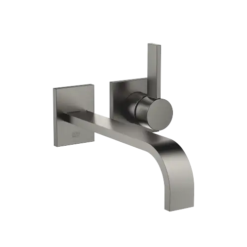 MEM Wall-mounted single-lever basin mixer without pop-up waste - Brushed Dark Platinum - 36 862 782-99 0010
