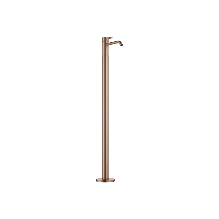 META Single-lever basin mixer with stand pipe without pop-up waste - Brushed Bronze - 22 584 660-42