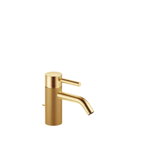META Mitigeur monocommande de lavabo avec garniture d'écoulement - Or brossé (PVD) - 33 504 660-37