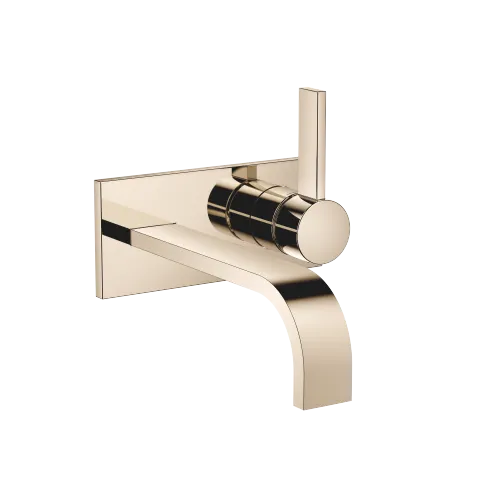 MEM Waschtisch-Wand-Einhandbatterie mit Abdeckplatte ohne Ablaufgarnitur - Champagne (22kt Gold) - 36 864 782-47