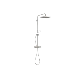 Showerpipe with shower thermostat without hand shower - Platinum - 34 459 980-08