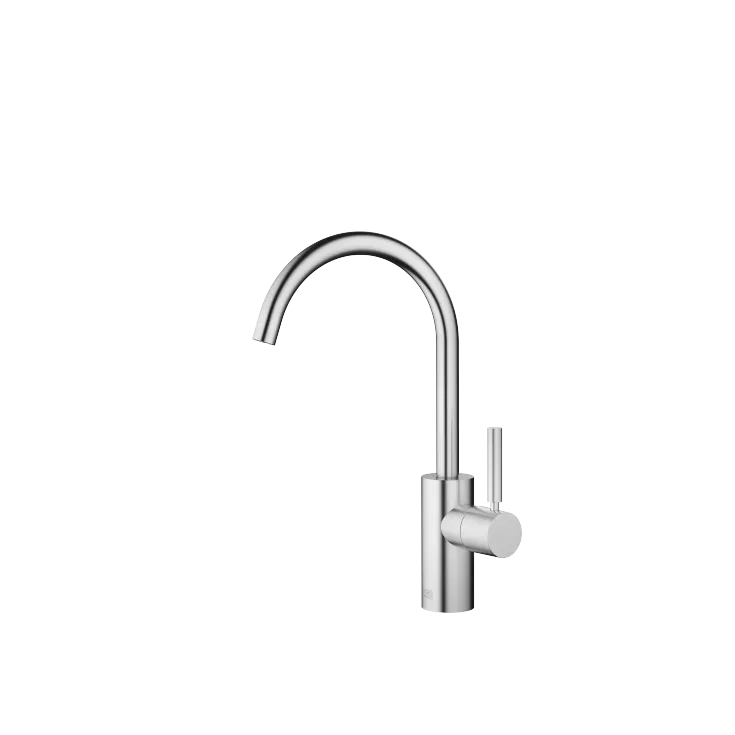 META Single-lever basin mixer without pop-up waste - Brushed Chrome - 33 505 661-93