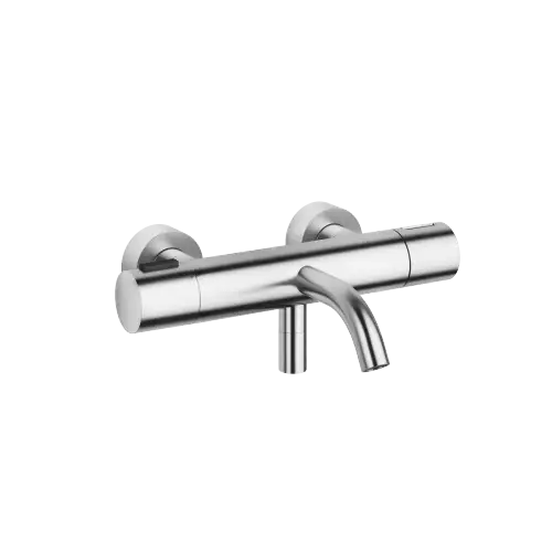 EDITION PRO Bath thermostat for wall mounting without shower set - Brushed Chrome - 34 201 626-93