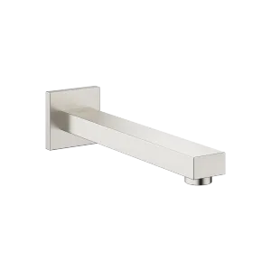 SYMETRICS Wall-mounted basin spout without pop-up waste - Brushed Platinum - 13 805 980-06