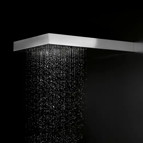 JUST RAIN Rainshower with wall fixing - Stainless Steel - 41 550 979-85