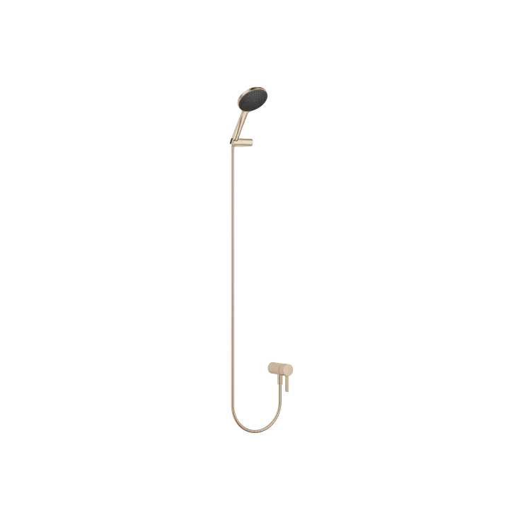 Concealed single-lever mixer with integrated shower connection with hand shower set without hand shower - Brushed Light Gold - 36 002 970-27