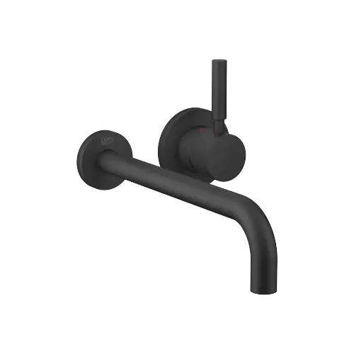 EDITION PRO Wall-mounted single-lever basin mixer without pop-up waste - Matte Black - 36 816 626-33