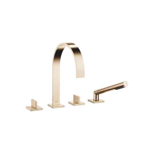 MEM Bath shower set for bath rim or tile edge installation - Brushed Champagne (22kt Gold) - 27 532 782-46