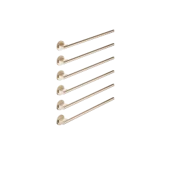 Handtuchwärmer , 6-fach , Ausladung rechts , ohne Bedienelement - Champagne gebürstet (22kt Gold) - 83 316 979-46