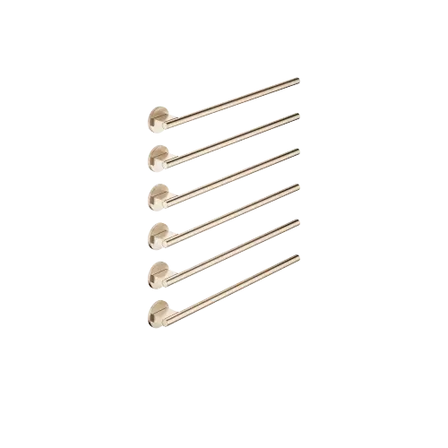 Towel warmer , 6-fold , projection right , without control element - Brushed Champagne (22kt Gold) - 83 316 979-46
