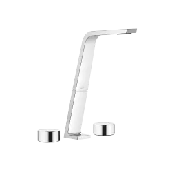 CL.1 Mélangeur lavabo à 3 trous sans garniture d’écoulement - Chrome - Set contenant 3 articles