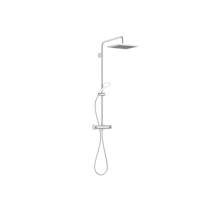 Showerpipe with shower thermostat without hand shower - Chrome - 34 459 980-00