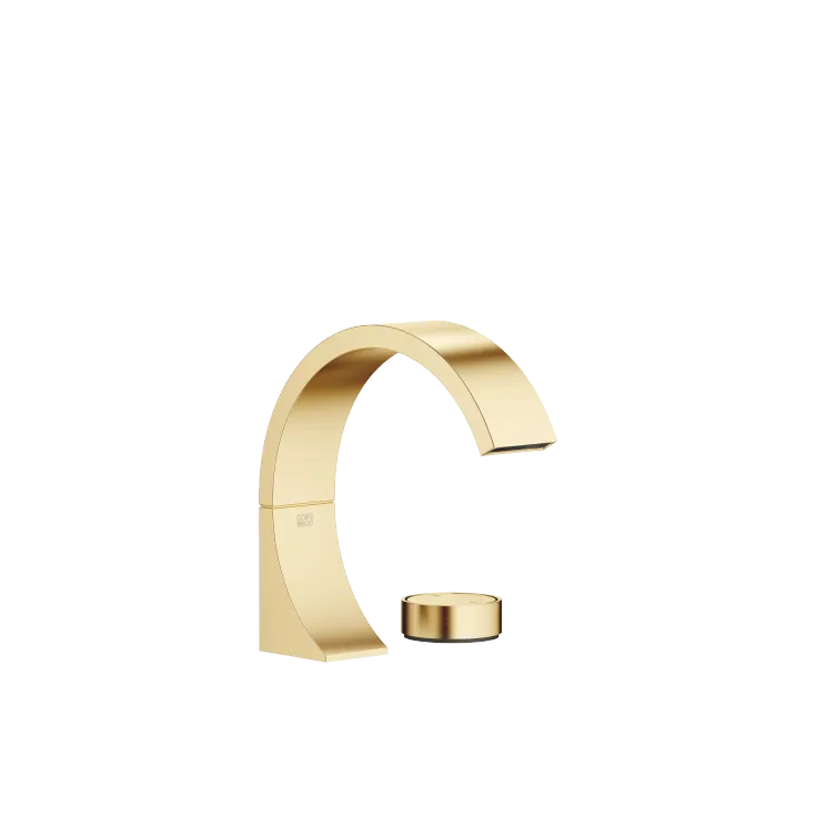 CYO Waschtisch-Zweilochbatterie ohne Ablaufgarnitur - Messing gebürstet (23kt Gold) - Set aus 2 Artikeln