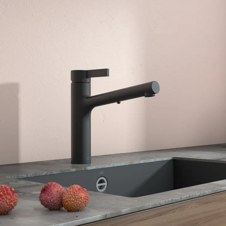 DORNBRACHT LYV Monomando Pull-out con función de chorro - Nickel cepillado - 33 960 110-70