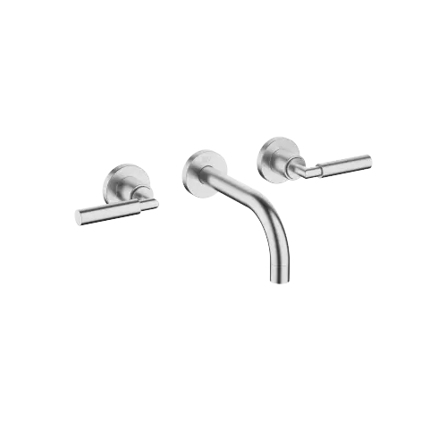 TARA Wall-mounted basin mixer without pop-up waste - Brushed Chrome - 36 707 882-93