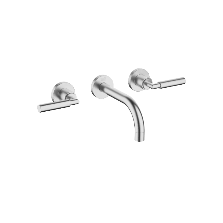 TARA Wall-mounted basin mixer without pop-up waste - Brushed Chrome - 36 707 882-93