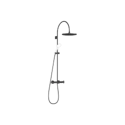 TARA Showerpipe mit Brause-Thermostat ohne Handbrause 300 mm - Schwarz matt - 34 465 892-33