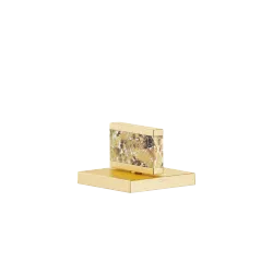 Handle Nature Squared Hatchet Shell Gaya White - Brushed Durabrass (23kt Gold) - XV-01 4638